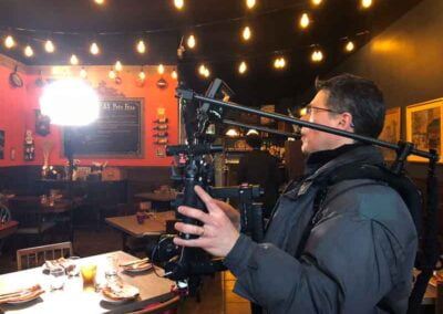 Recording at restaurant